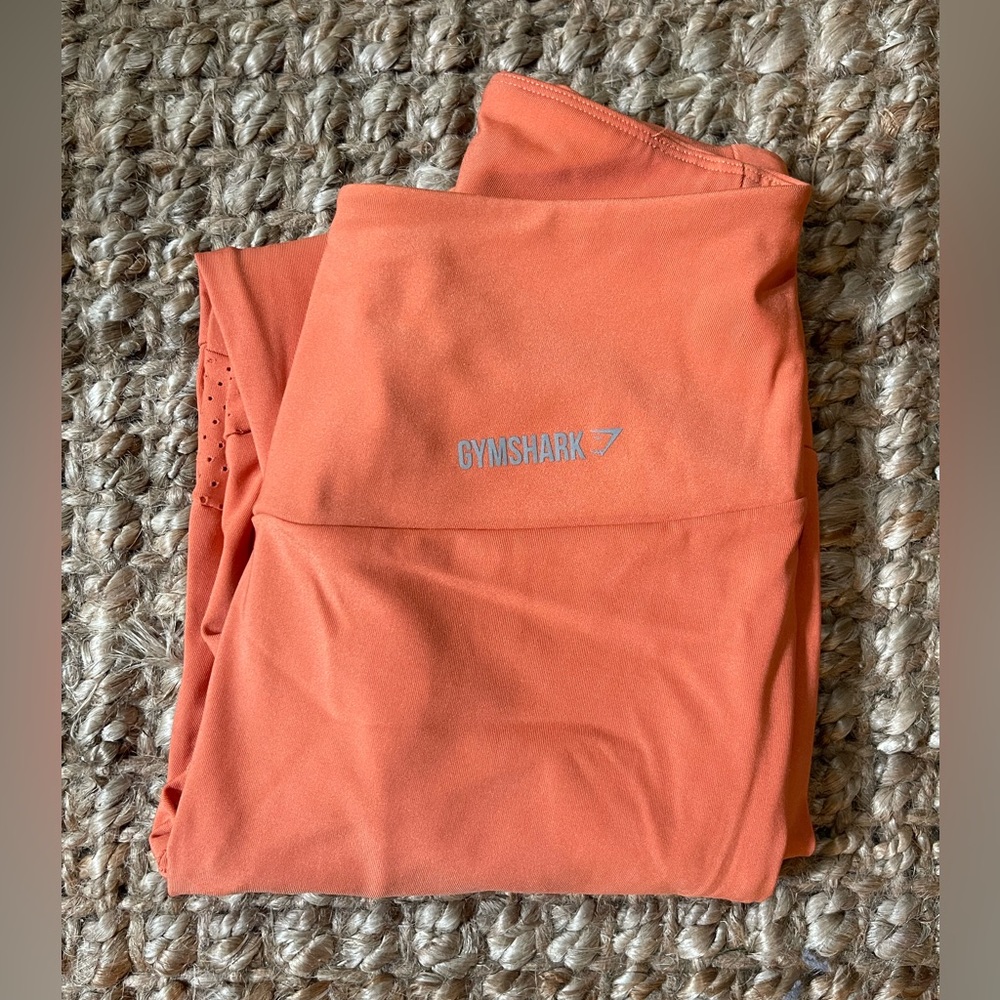 Women’s gym shark orange athletic leggings